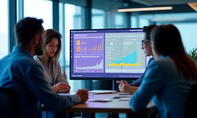 Graphique montrant une augmentation de 30% d'efficacité pour une PME